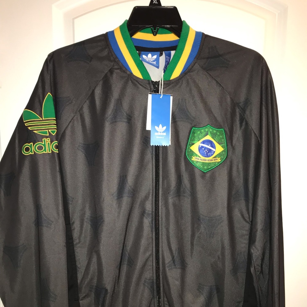 Adidas Men’s Brazil Track Jacket - 2XL - NWT - Picture 2 of 11